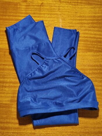 Imagem de Conjunto Leg e Top Azul Jeans BJAZ1 - Tamanho Único 38 ao 42